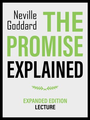 cover image of The Promise Explained--Expanded Edition Lecture